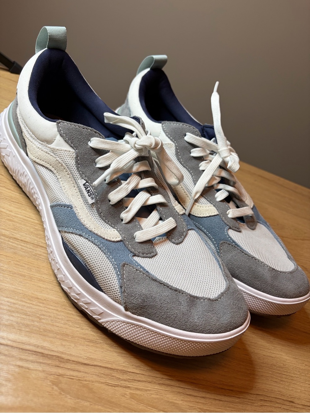 Vans UltraRange VR3 Grey Blue Mesh Suede Low Top Sneakers Mens 13 721356